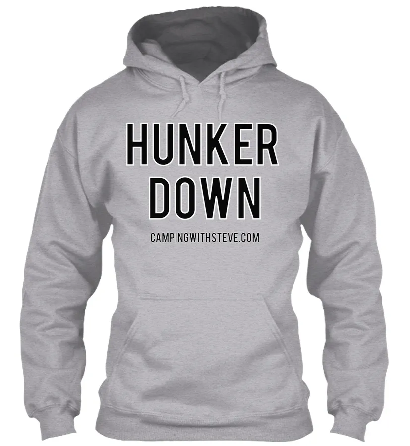 Here You Have It The Hunker Down Gear t-shirt