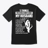 Arborist - 5 Things My Husband t-shirt