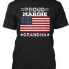 Proud Marine Grandma Patriotic Military t-shirt